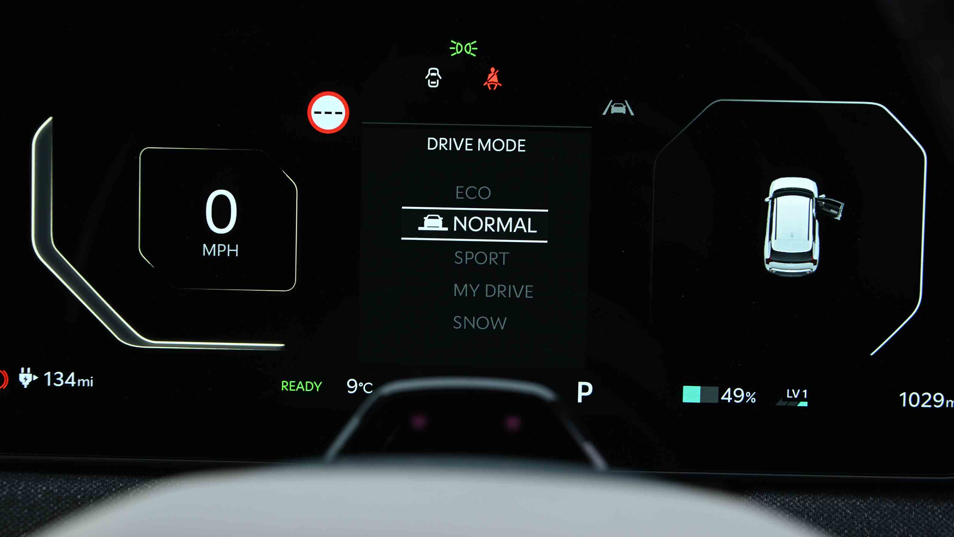 Kia EV3 - drive mode display