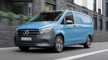 New Mercedes eVito electric van - front tracking