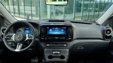 New Mercedes eVito electric van - front interior