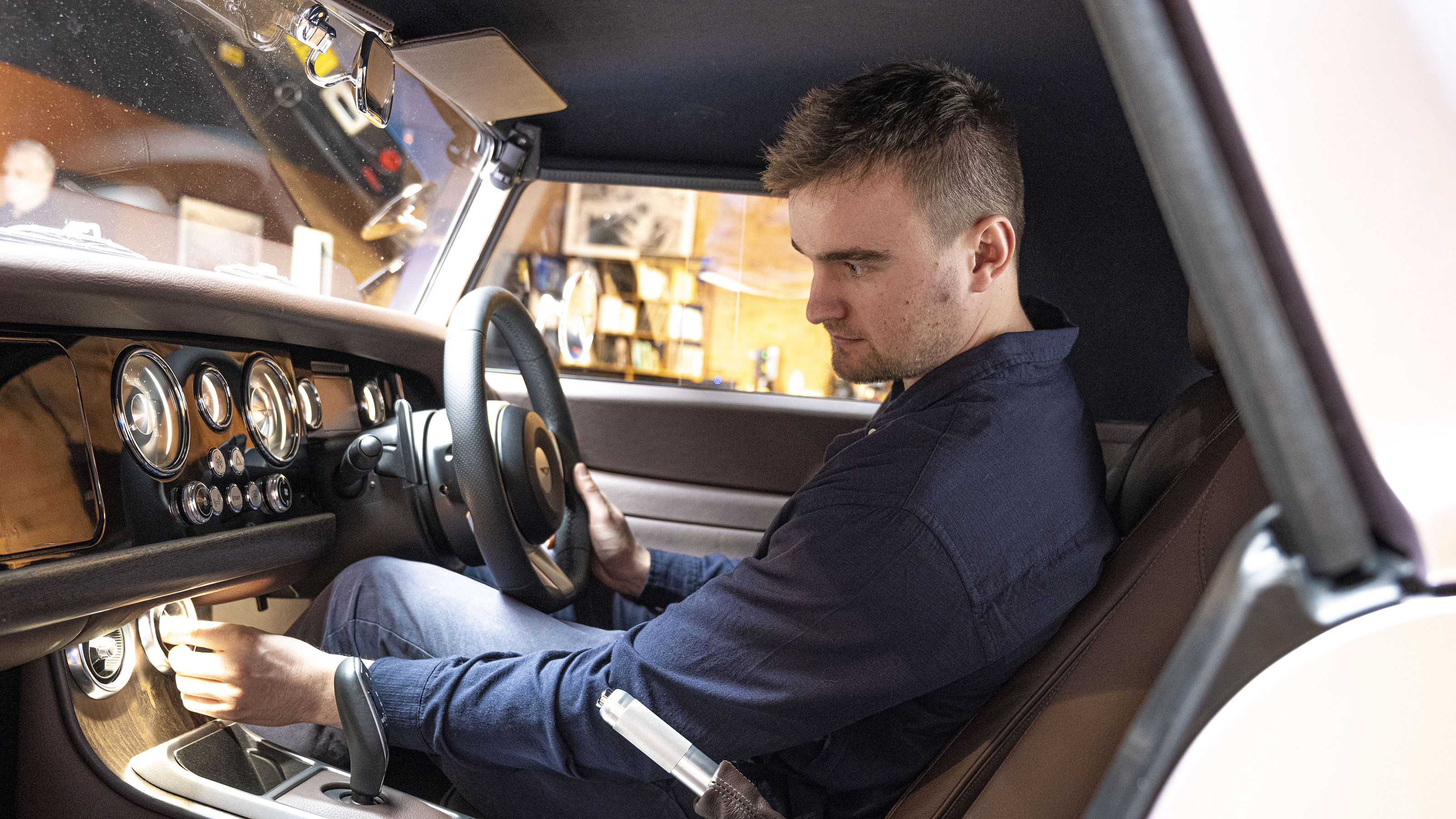 Morgan Supersport hard-top - interior testing with Auto Express senior news reporter Alastair Crooks