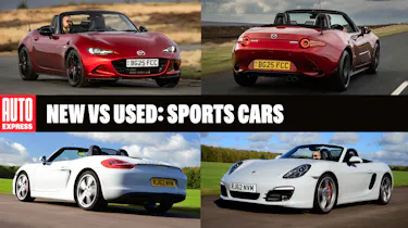 New Mazda MX-5 vs used Porsche Boxster - header