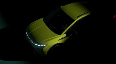 New Skoda Elroq vRS teaser - front overhead
