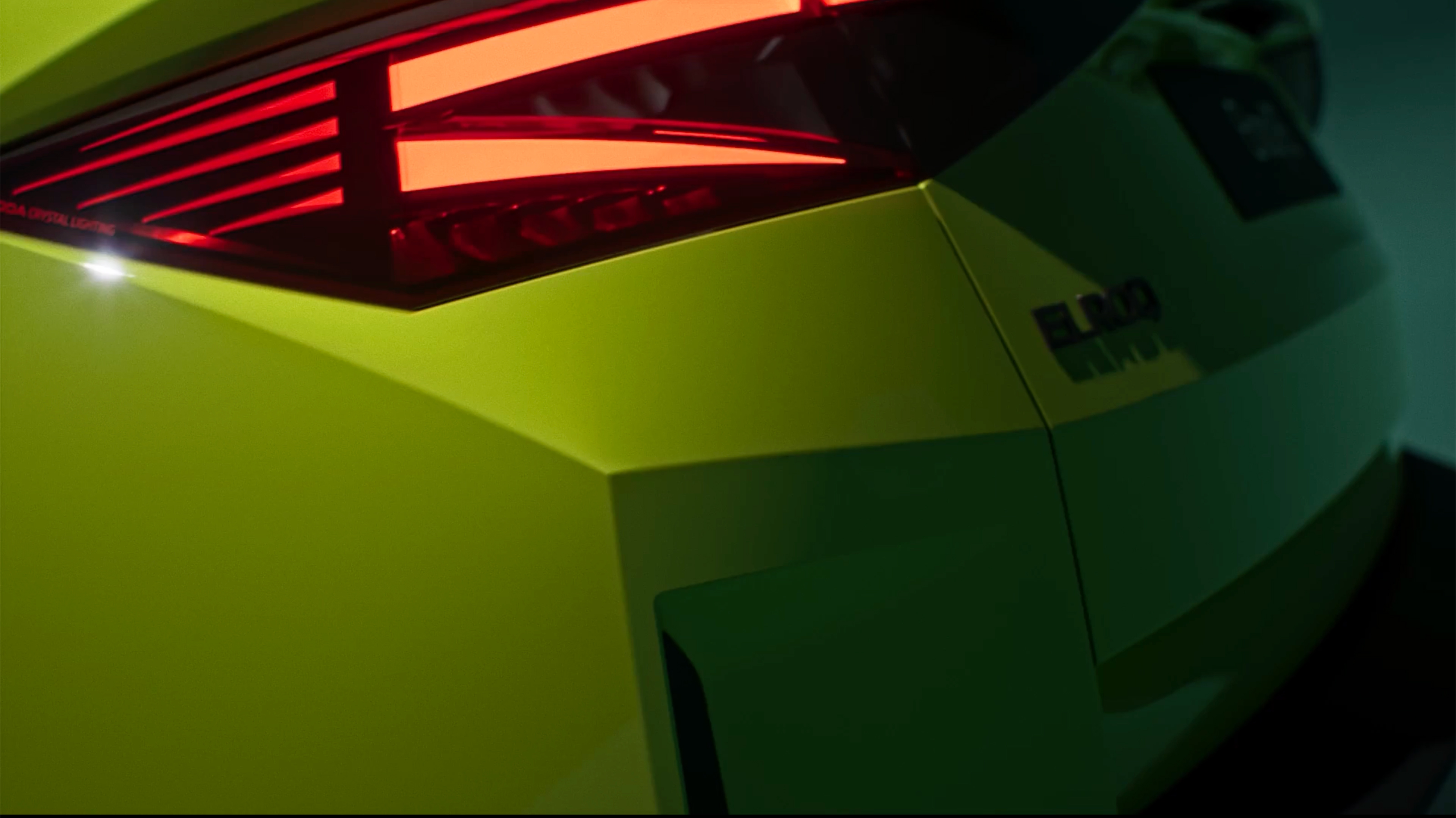 New Skoda Elroq vRS teaser - tail lights