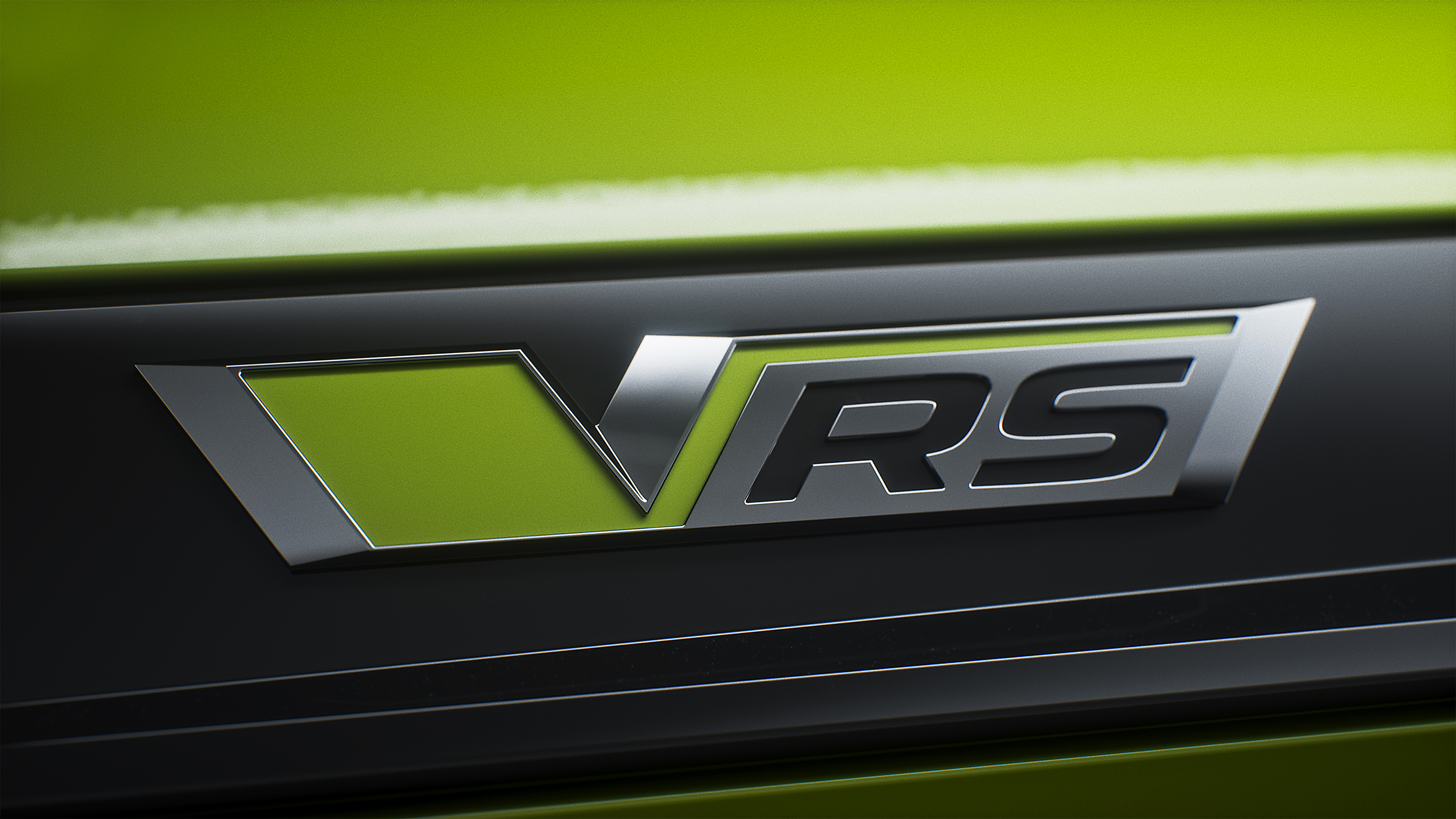 New Skoda Elroq vRS teaser - vRS badge