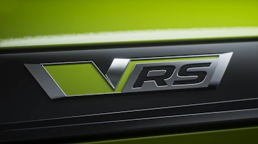 New Skoda Elroq vRS teaser - vRS badge