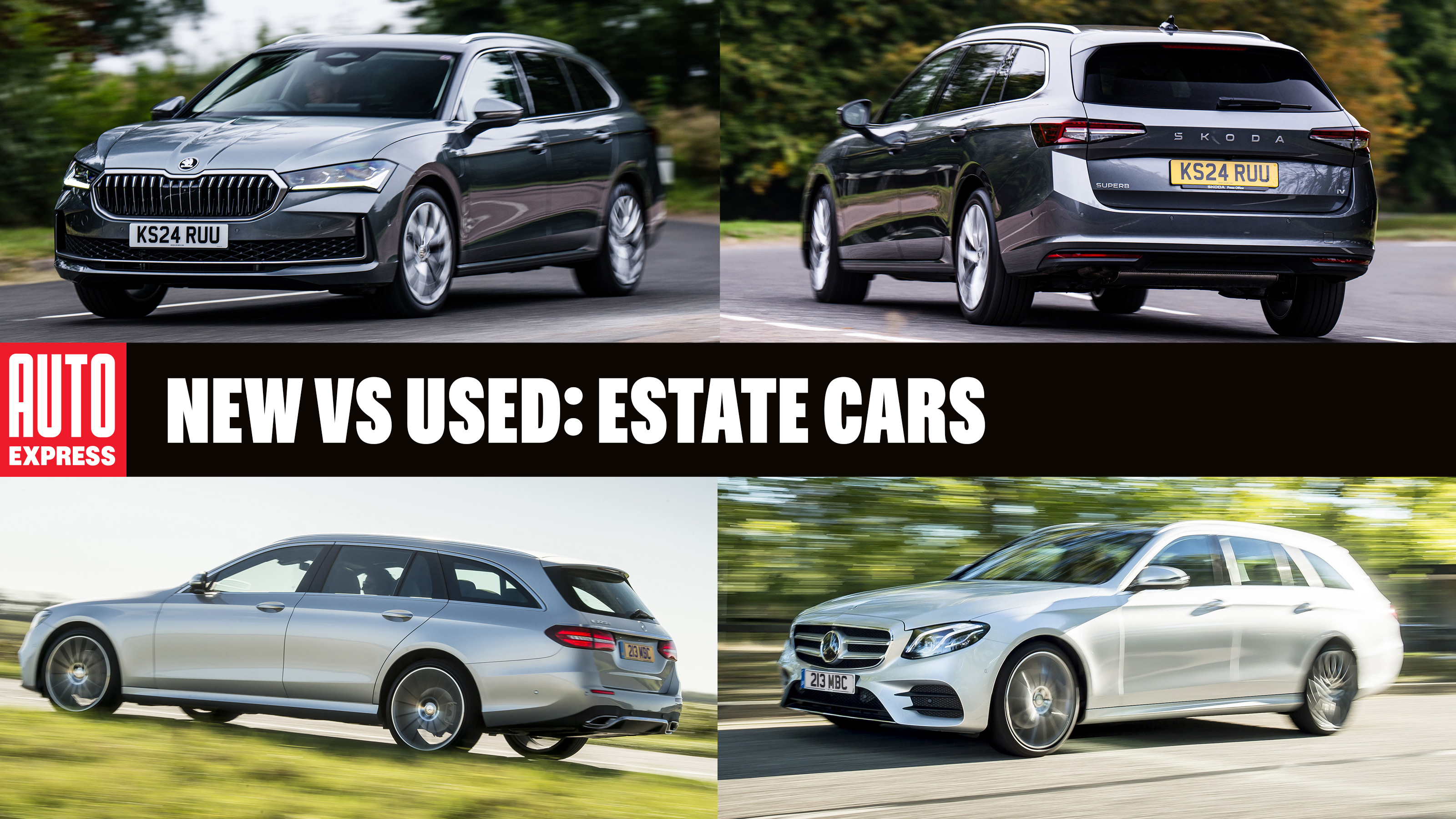New Skoda Superb Estate vs used Mercede E-Class Estate - header
