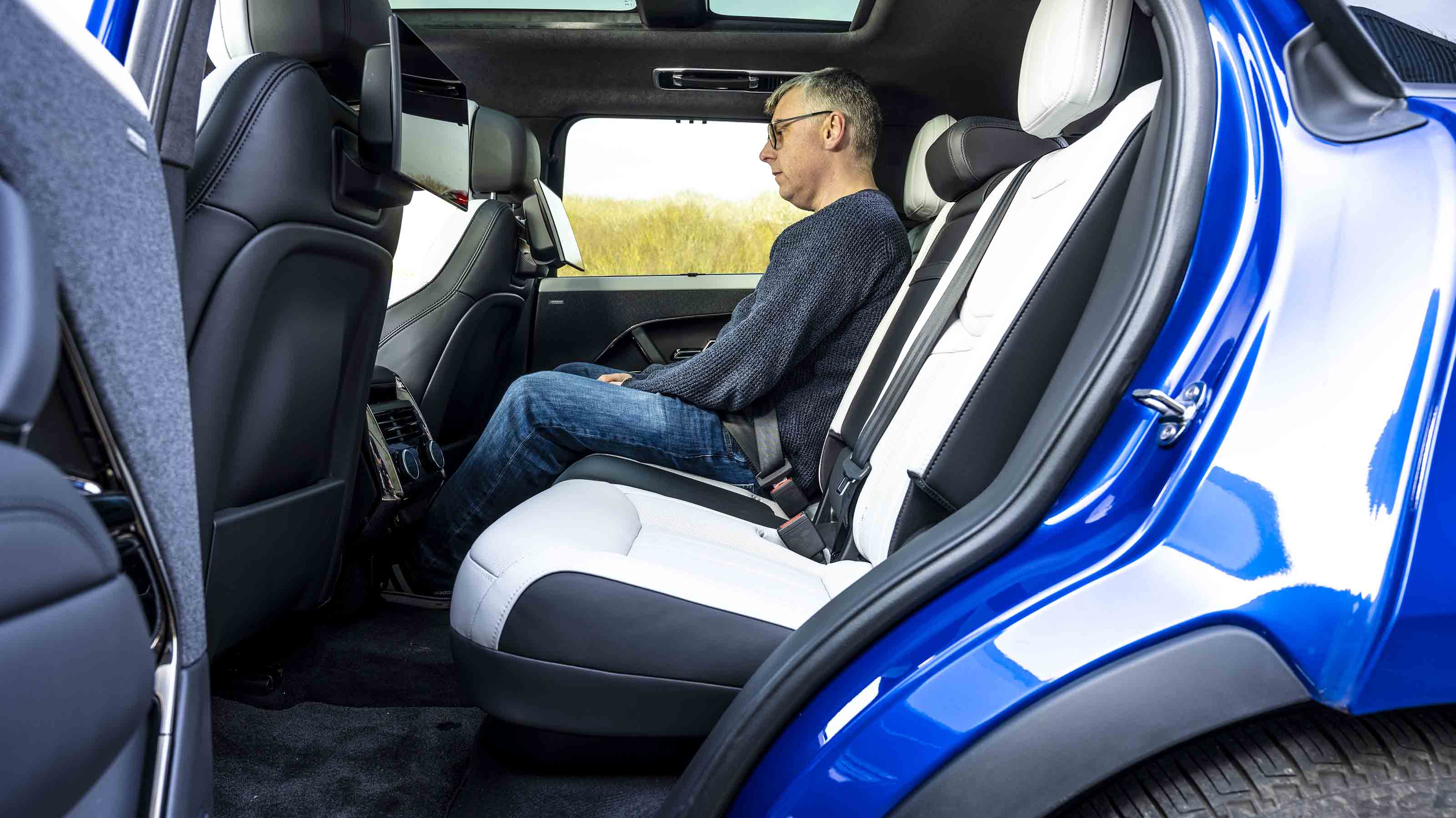 Range Rover Sport - rear seats with Auto Express Editor, Paul Barker