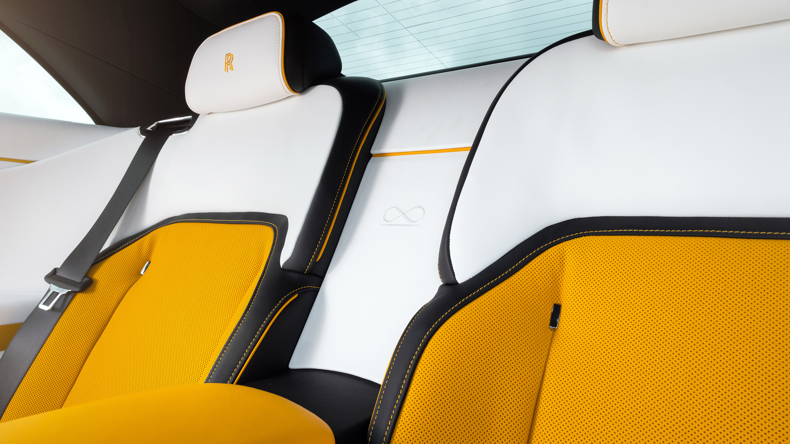 Rolls-Royce Spectre Black Badge - rear seat detail