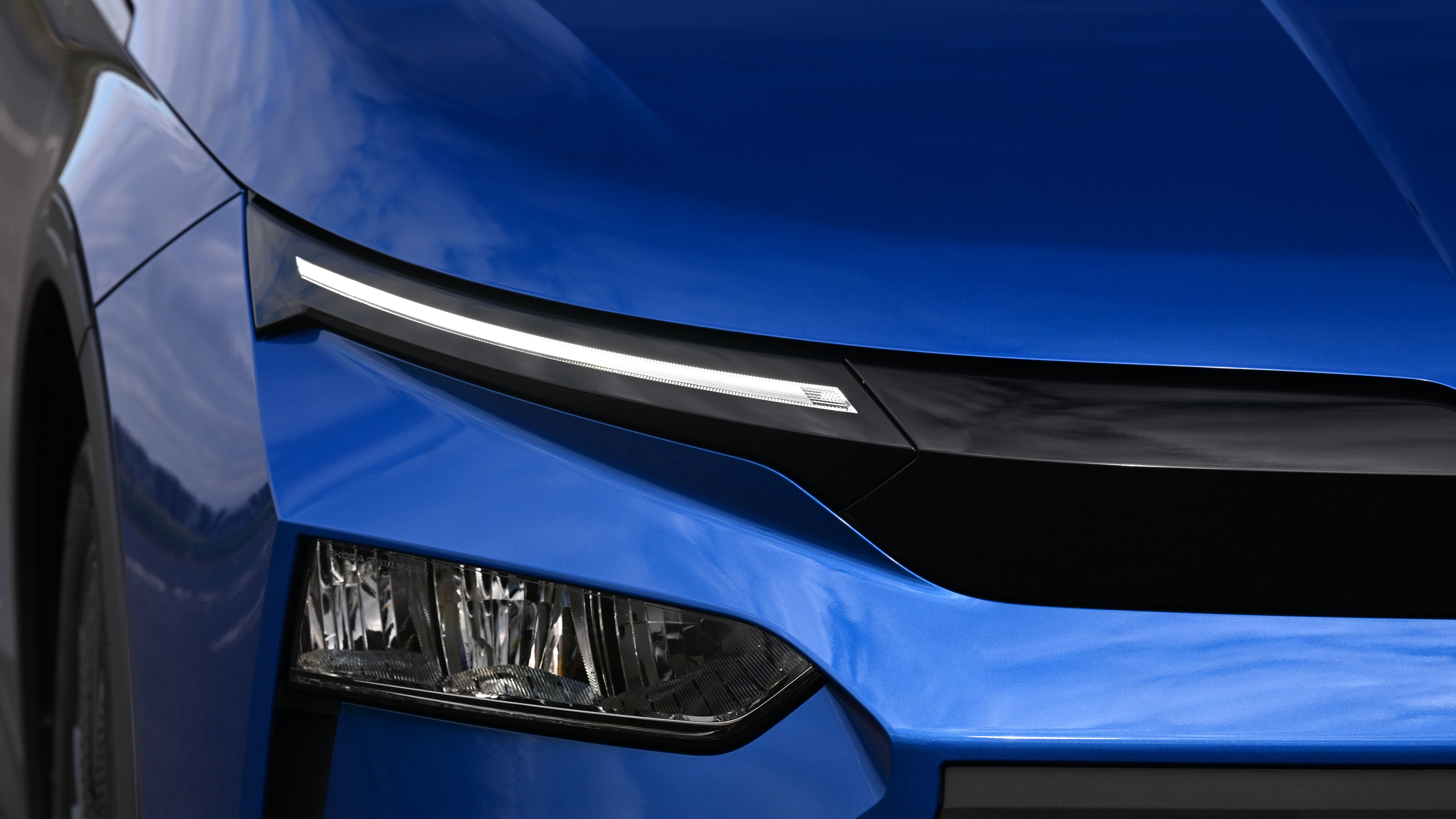 Skoda Elroq - headlight close up