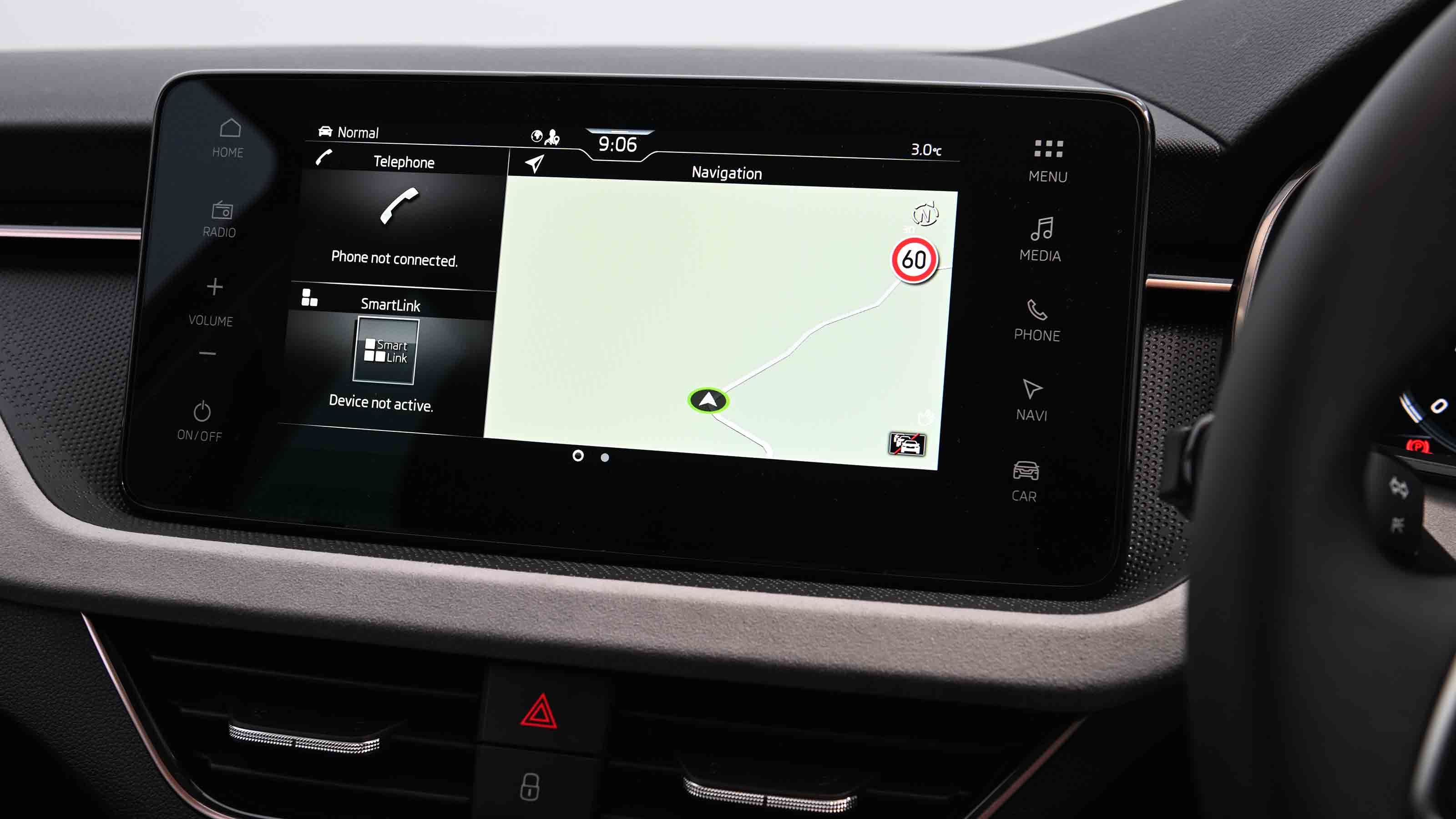 Skoda Kamiq - infotainment sat-nav