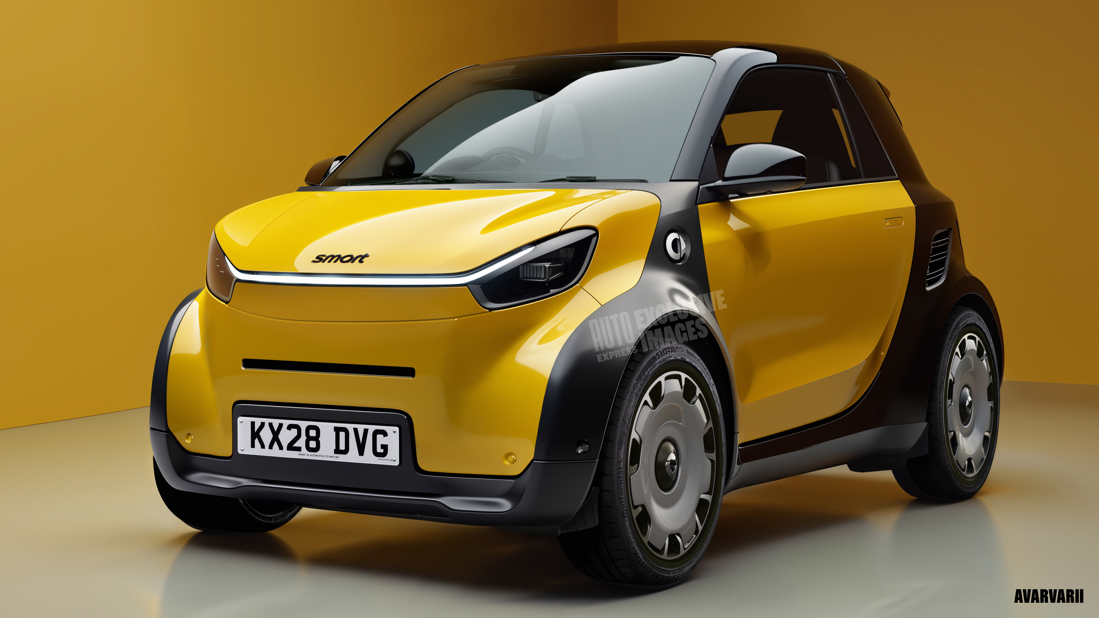 Smart ForTwo exclusive image - front 3/4