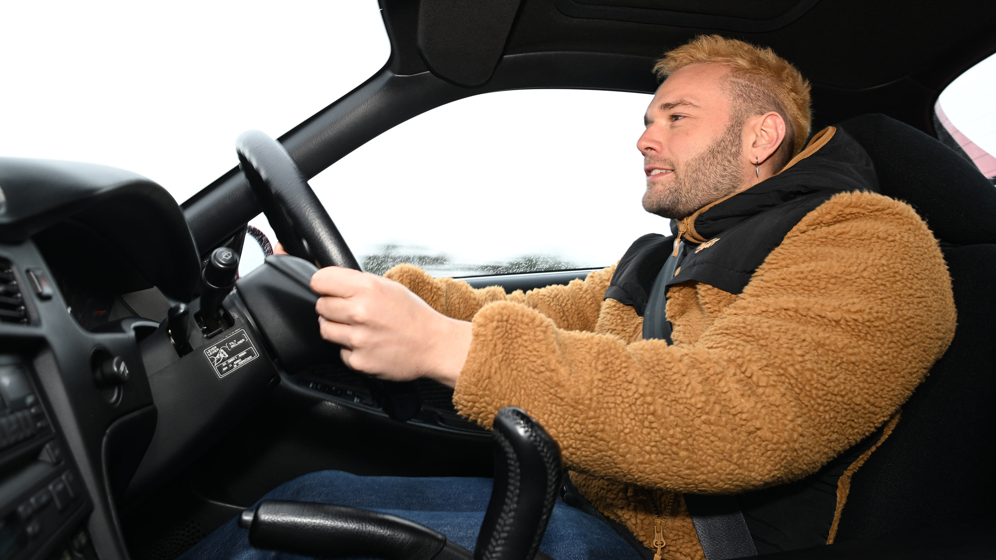 Charlie Harvey driving the Toyota MR2 Mk2
