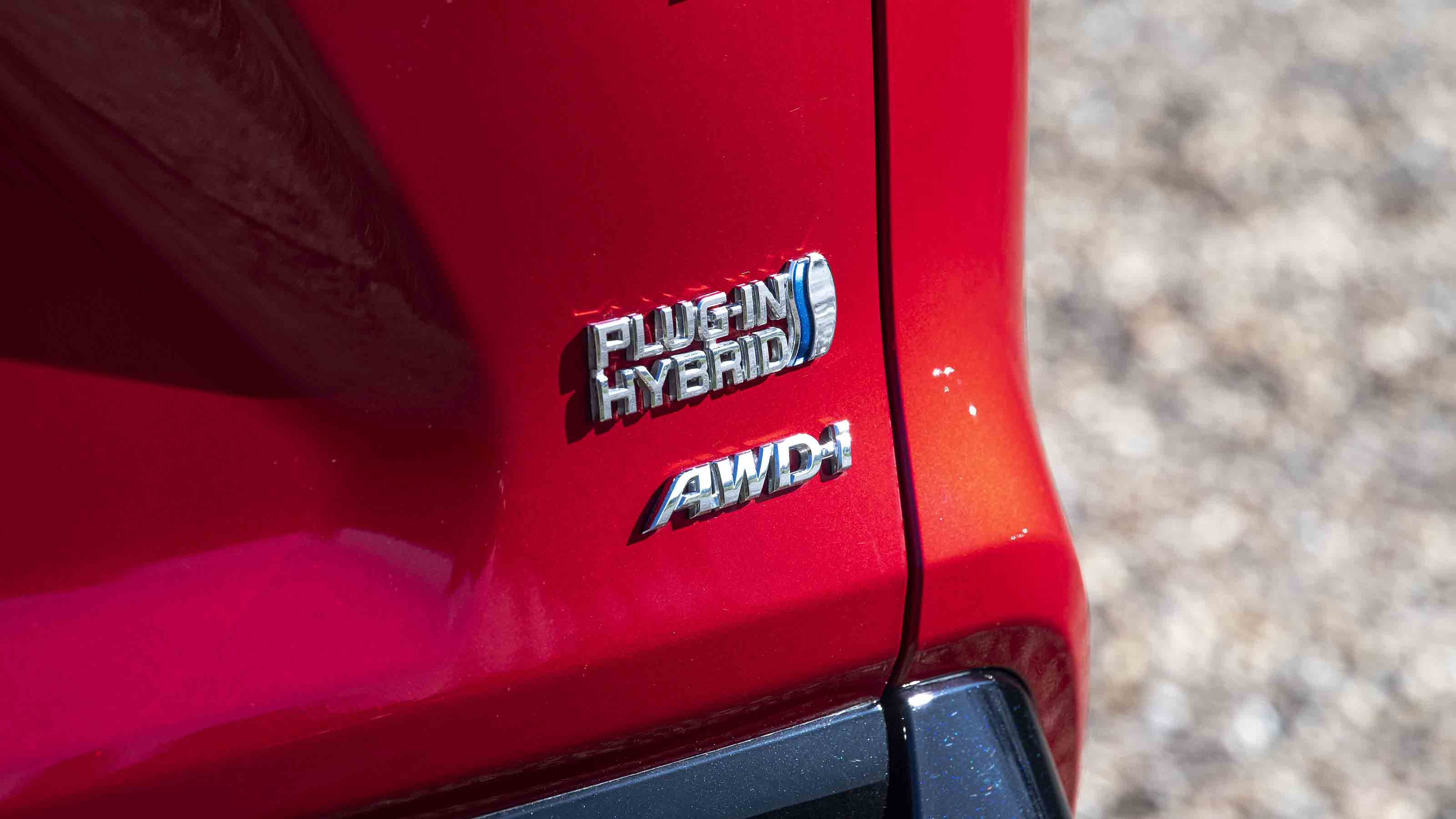 Toyota RAV4 - 'Plug-in hybrid' tailgate badge detail