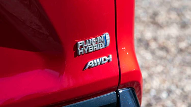 Toyota RAV4 - 'Plug-in hybrid' tailgate badge detail