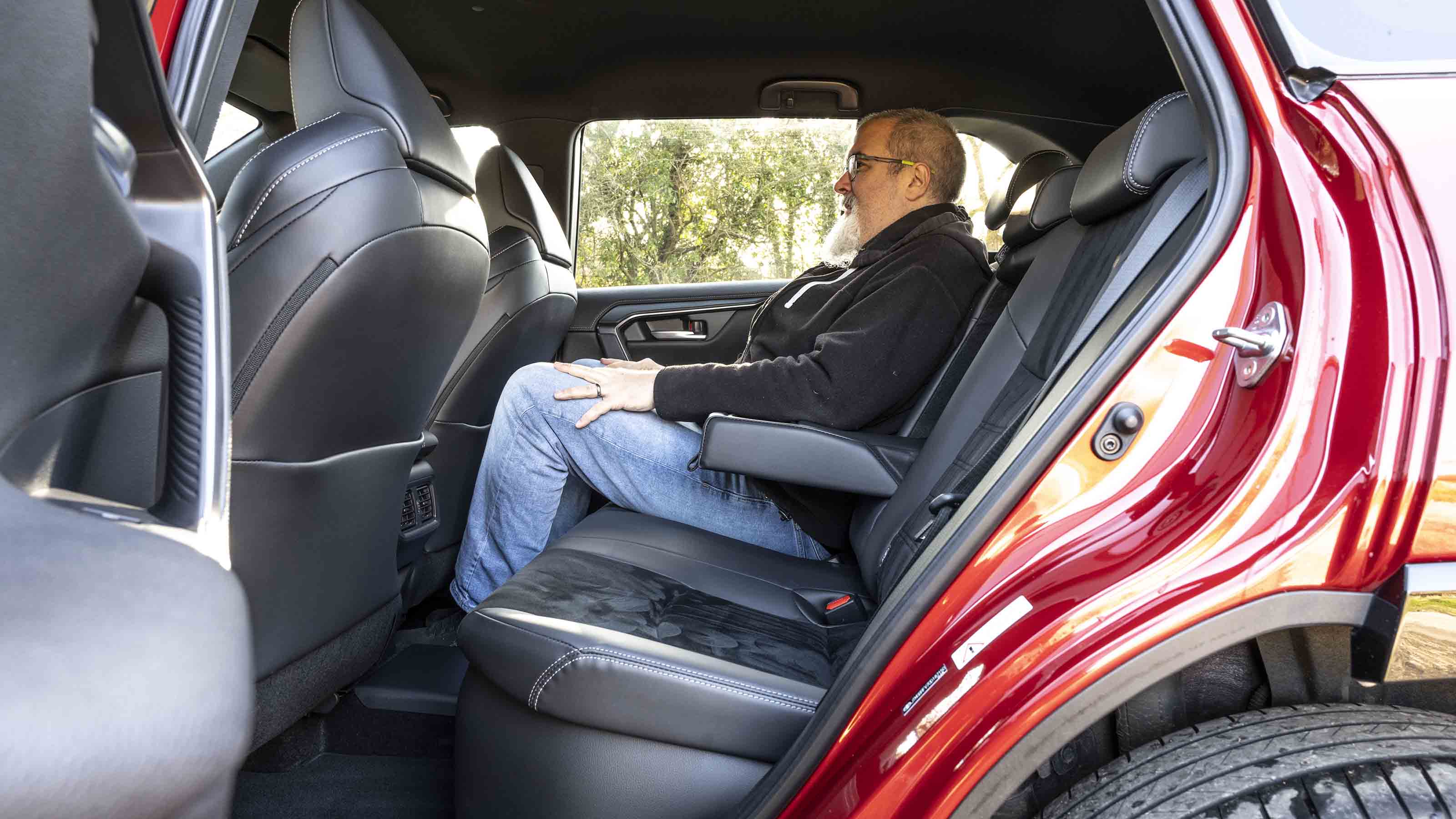 Toyota RAV4 - rear seats with Senior test editor, Dean Gibson