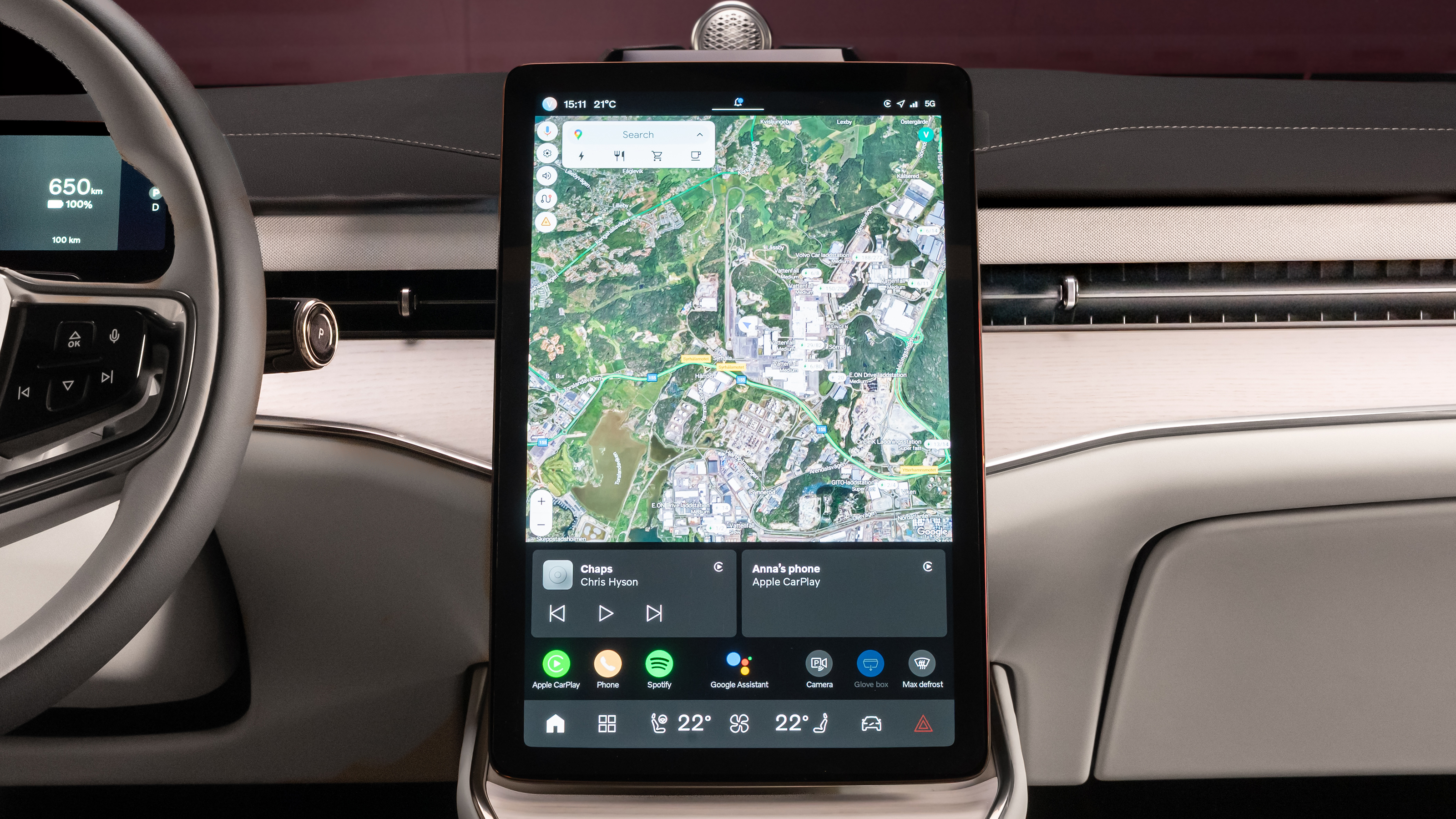 Volvo ES90 - infotainment screen