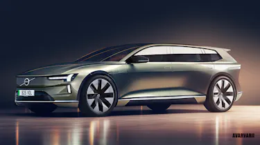 Volvo electric estate car render (watermarked)