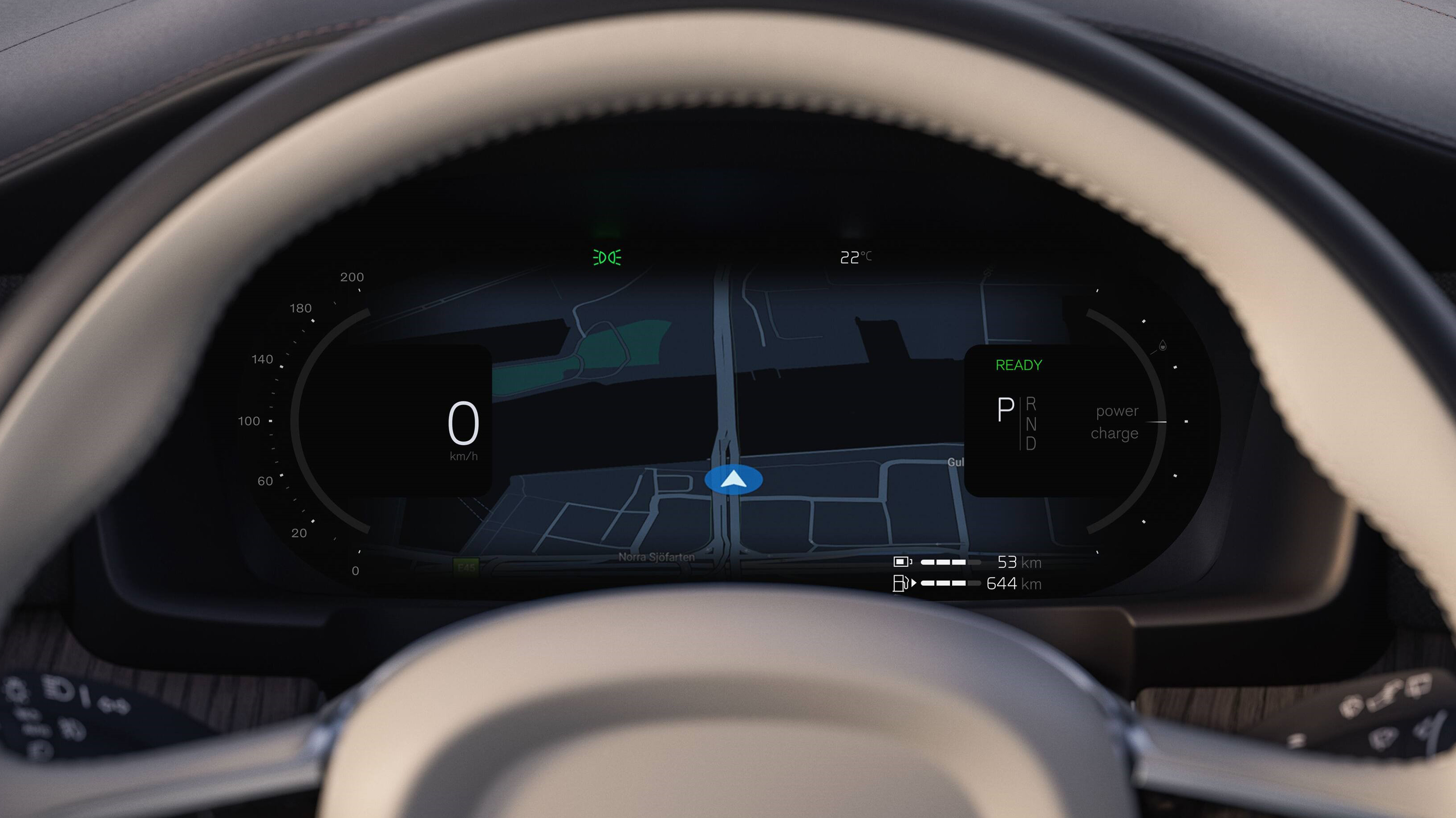 2026 Volvo S90 plug-in hybrid - driver display