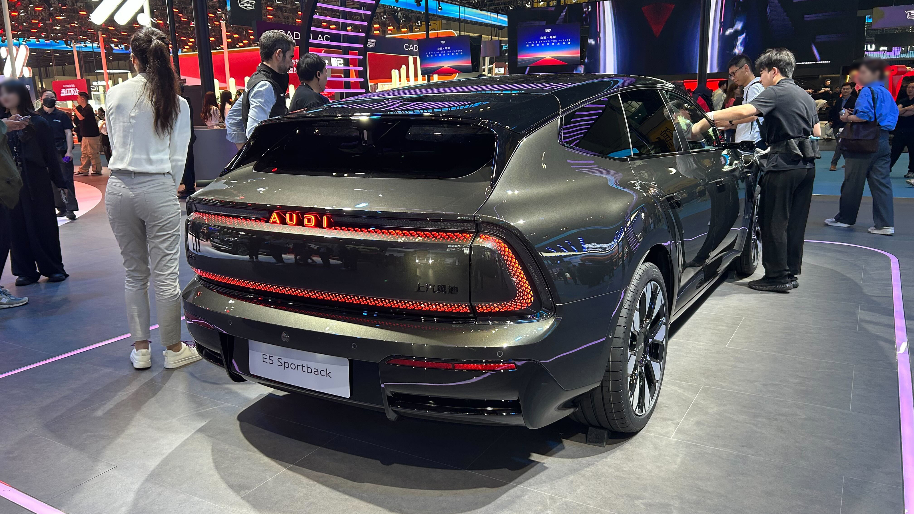 AUDI E5 Sportback on display at Shanghai Motor Show - rear