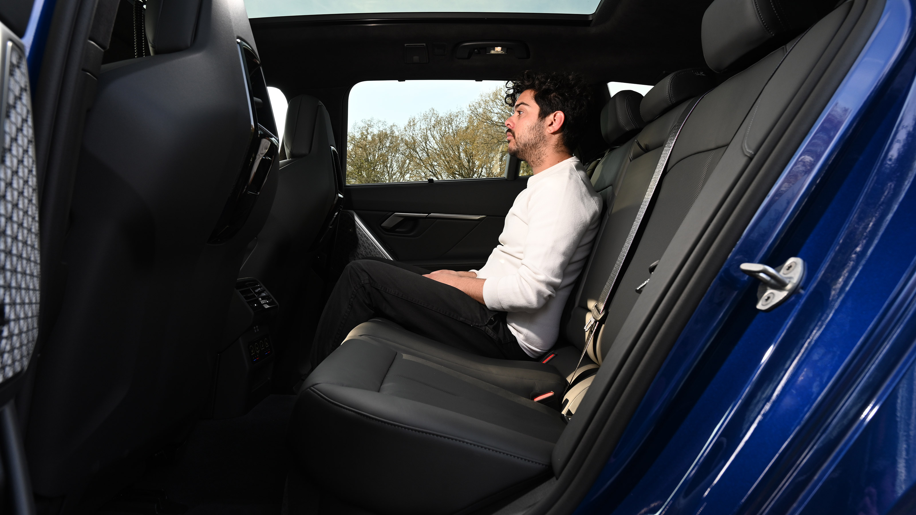Jordan Katsianis sat in the BMW M5 Touring