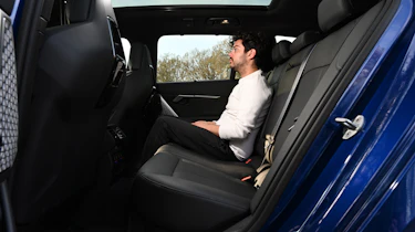 Jordan Katsianis sat in the BMW M5 Touring