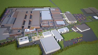 Bentley Crewe Factory - artists impression of finished facility