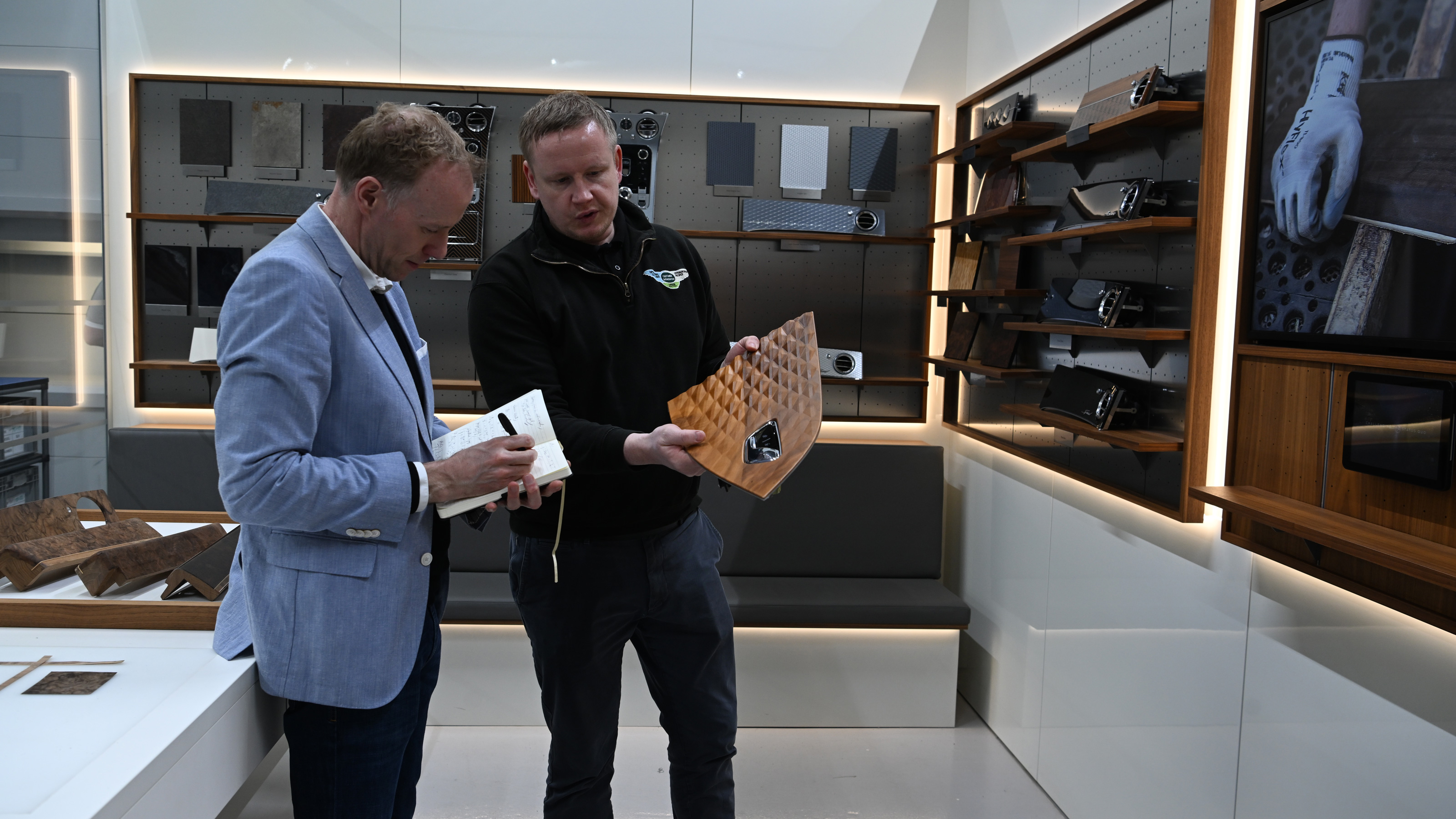 Bentley Crewe Factory- interior trim wood range