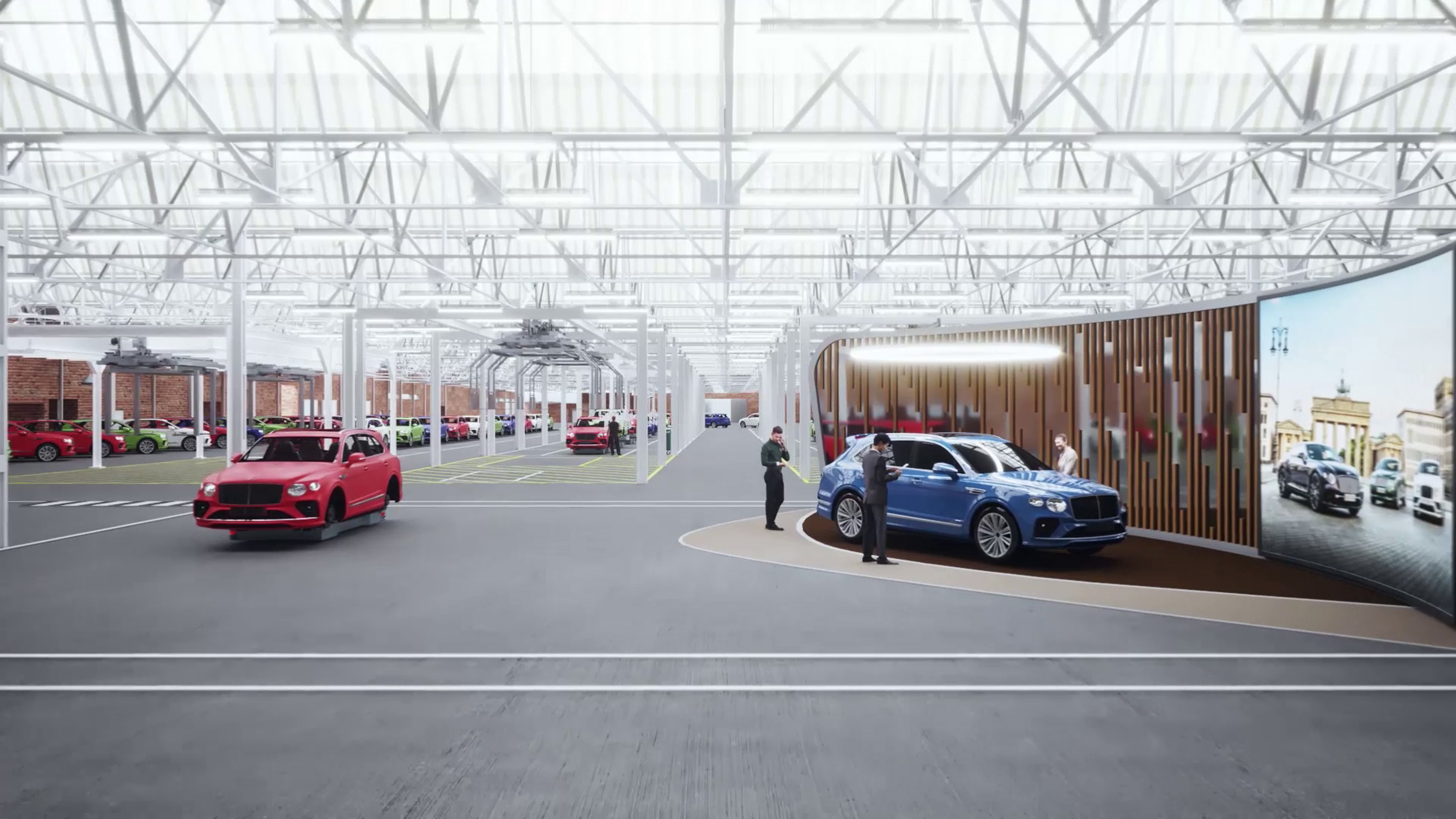 Bentley Crewe Factory - artists impression of factory interior