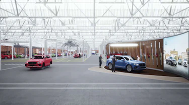 Bentley Crewe Factory - artists impression of factory interior