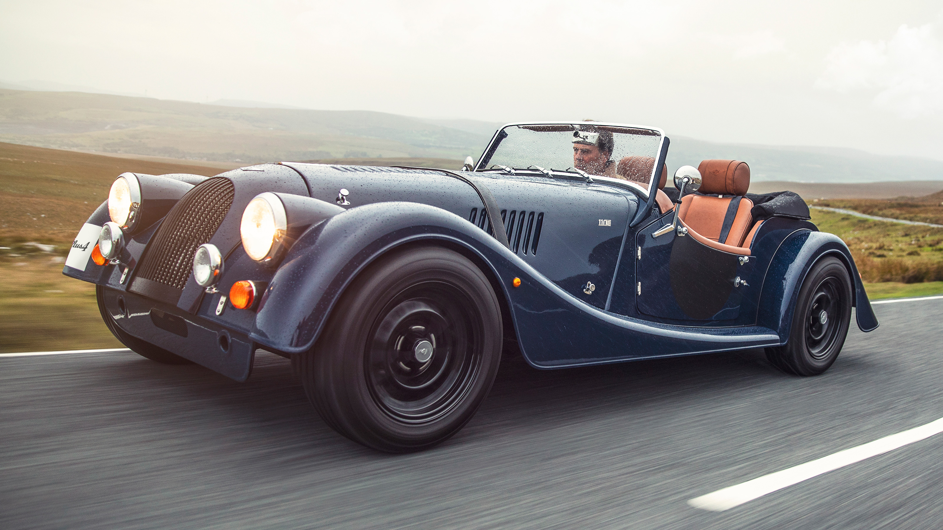 Morgan Plus 4 - front tracking