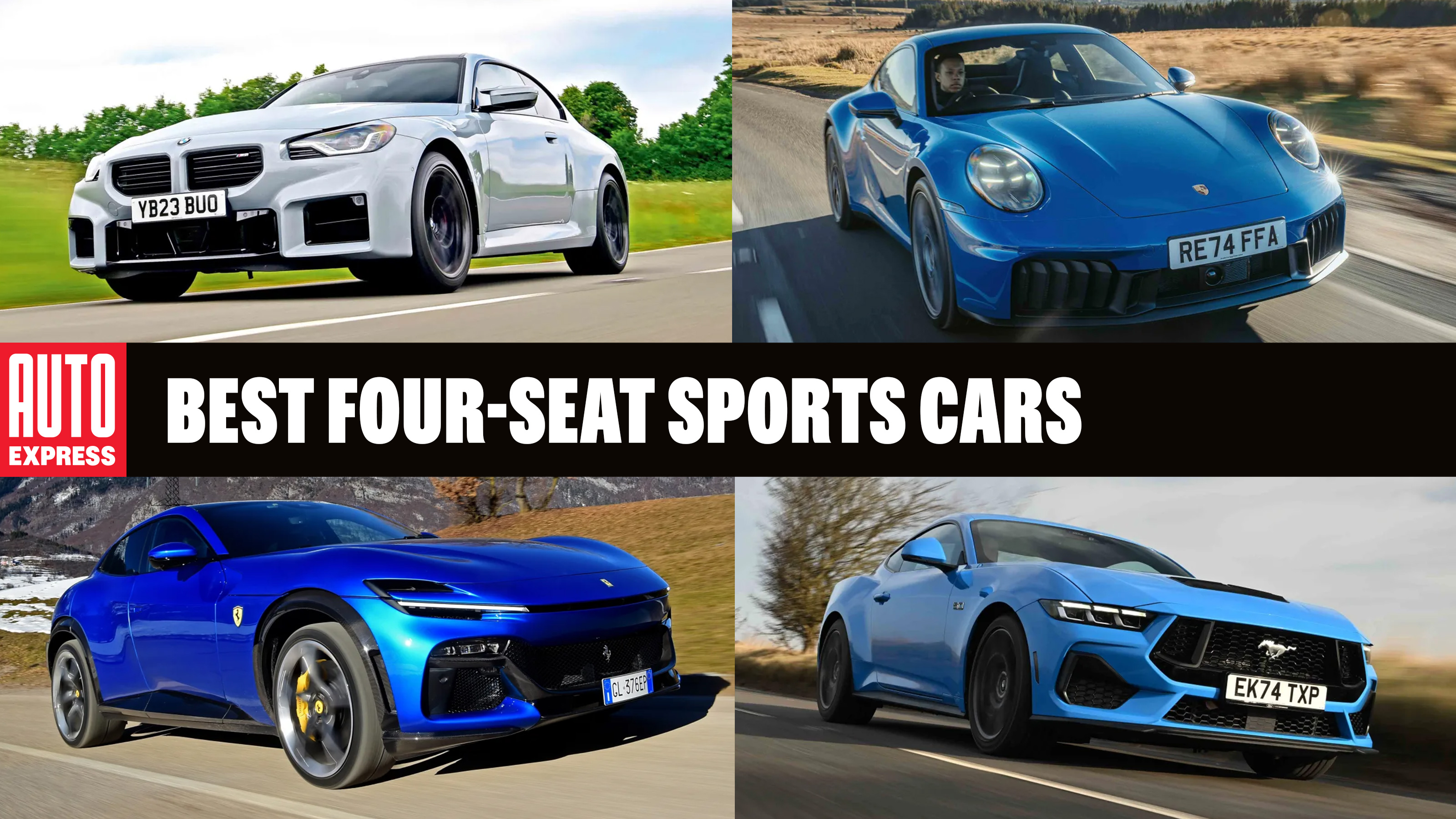 Best four-seat sports cars - header
