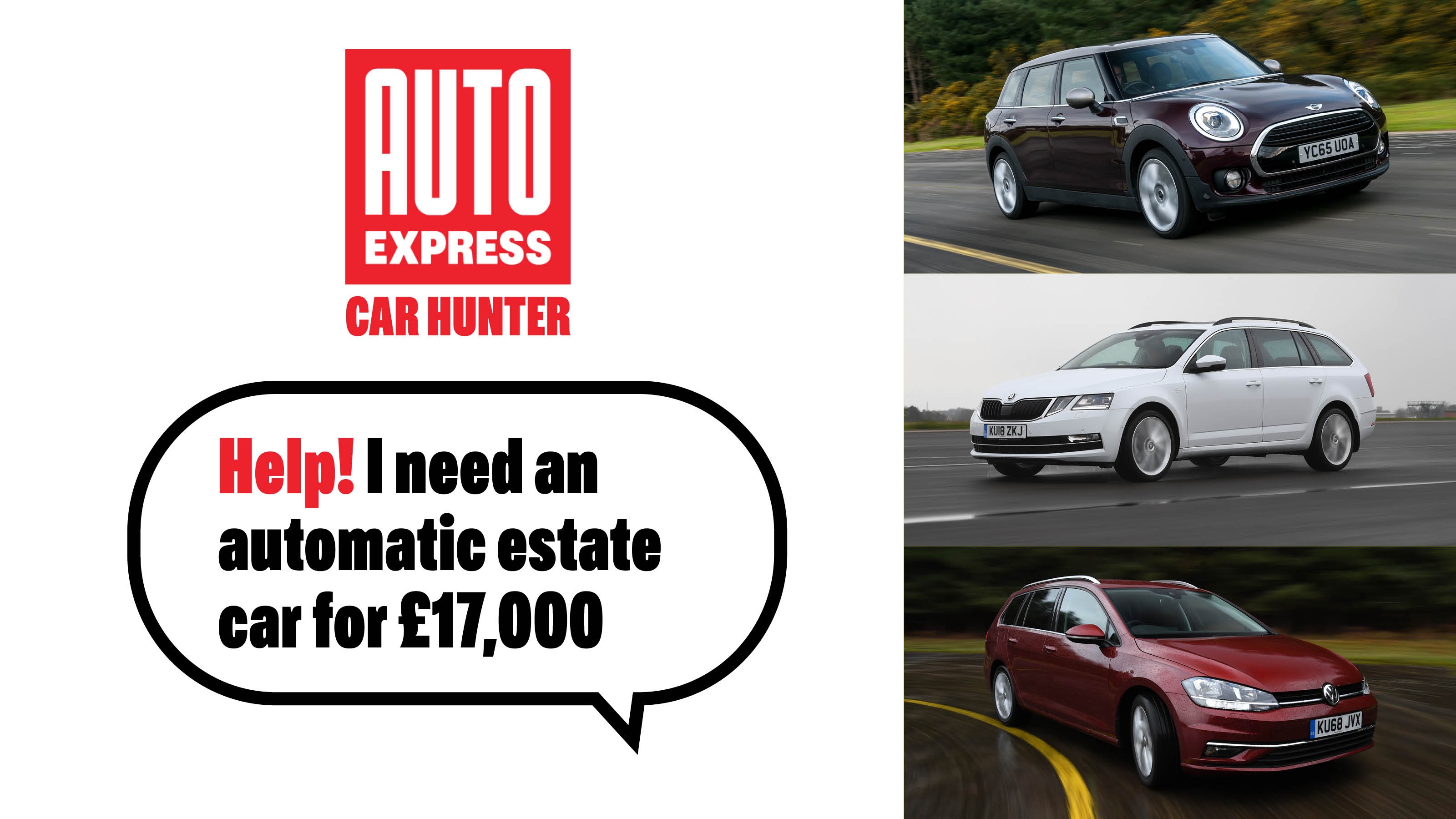 Car Hunter estate cars for £17,000 - header image