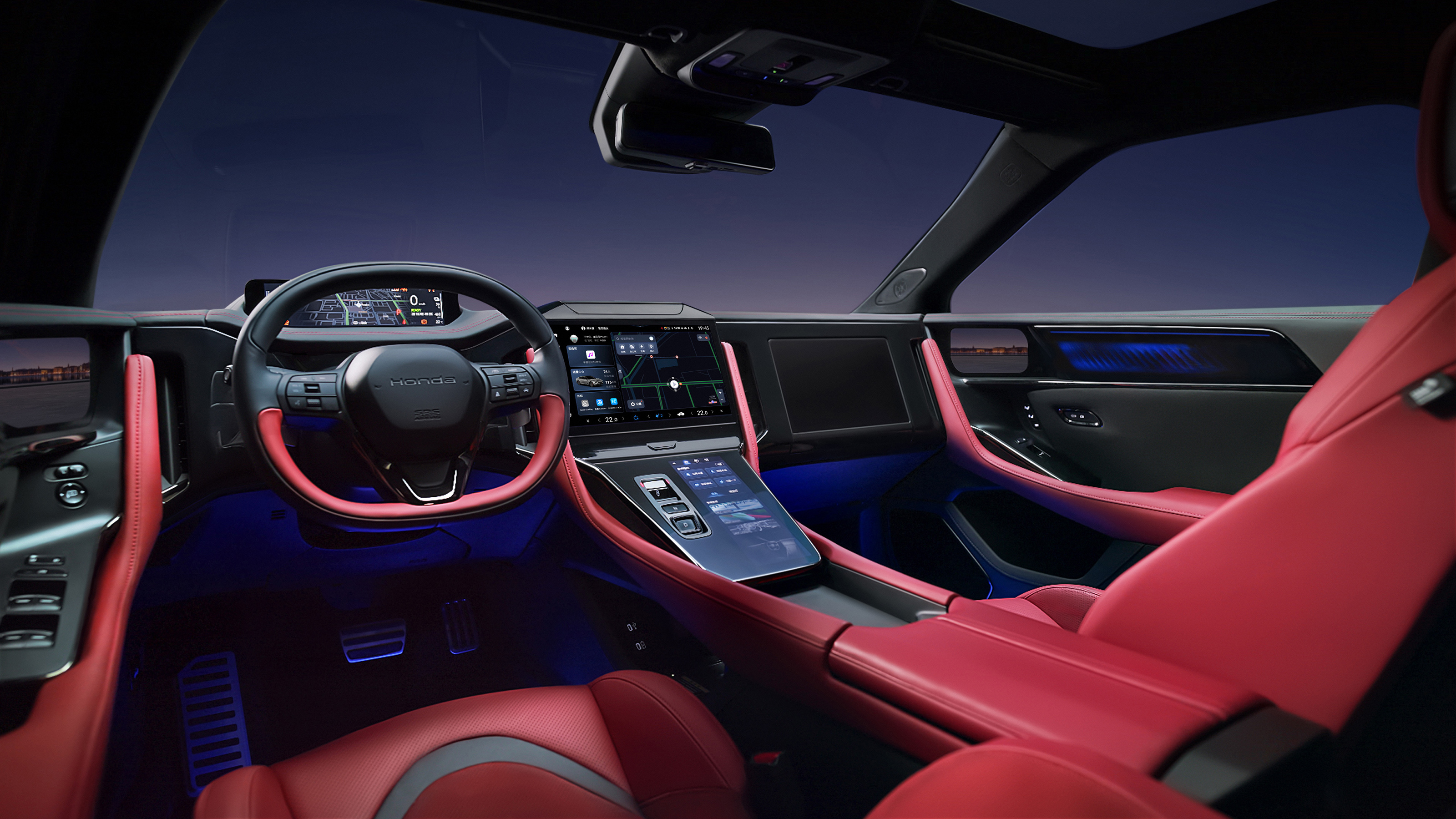Honda GT car - dashboard