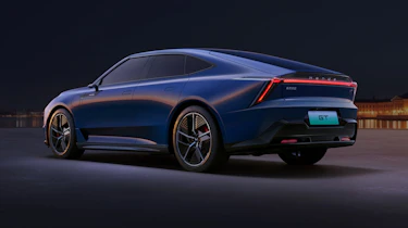 Honda GT car (blue) - rear