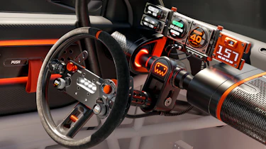 Hyundai Insteroid - steering wheel and readouts
