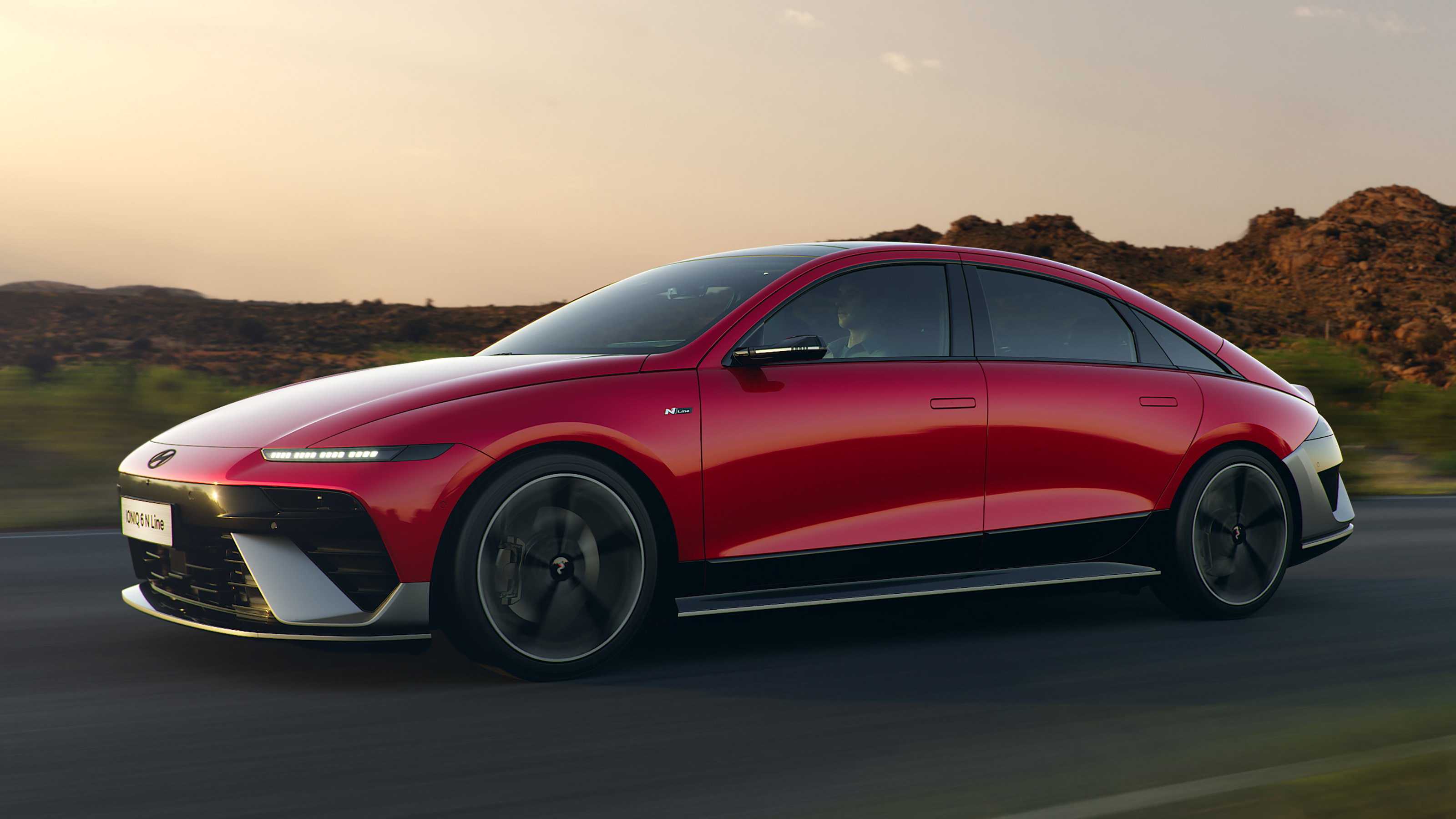 Hyundai Ioniq 6 facelift - front action