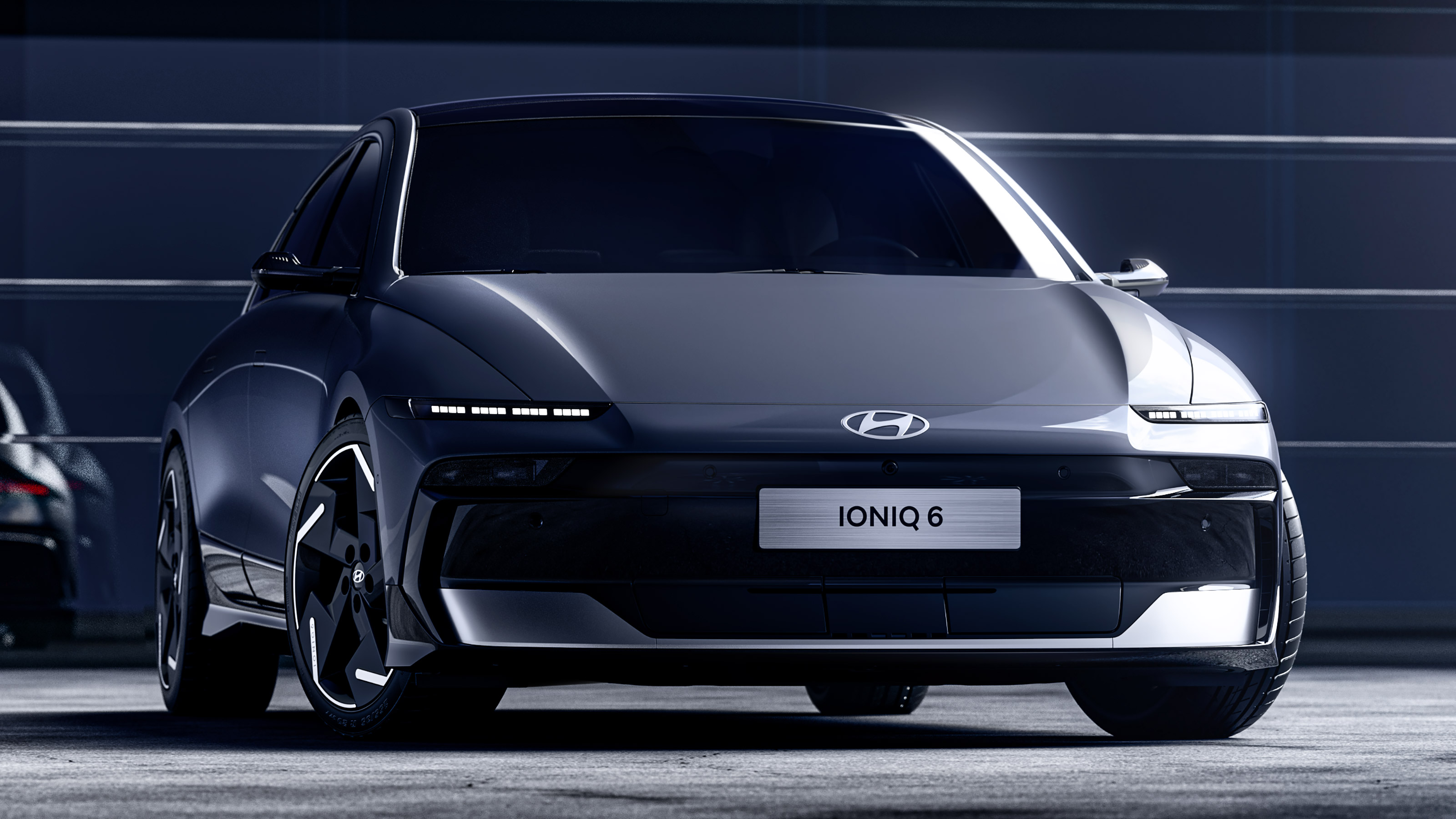 Hyundai Ioniq 6 facelift - front grey