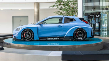 Hyundai N racing car water feature