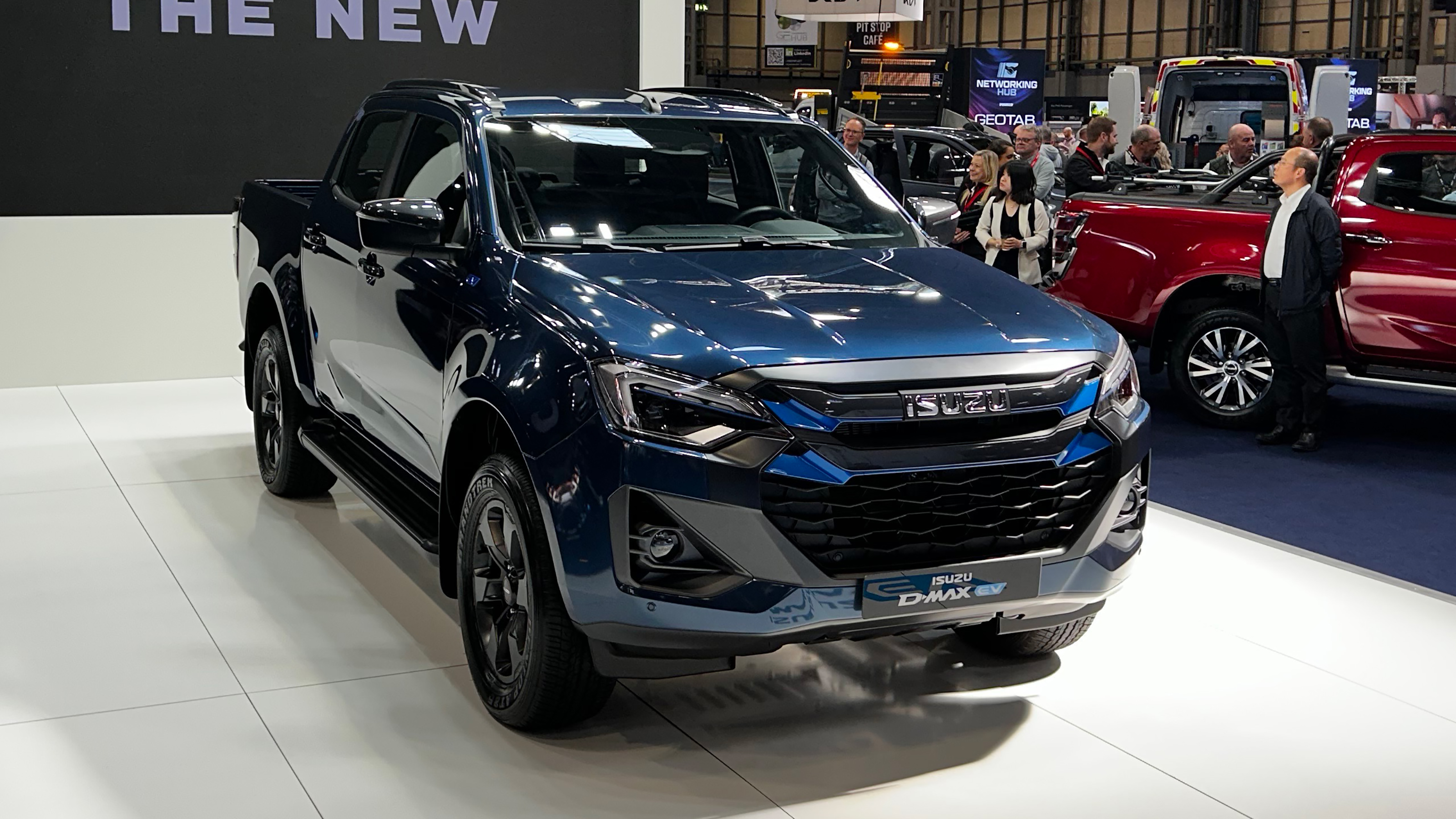 Isuzu D-Max EV on display at 2025 Commercial Vehicle Show - front