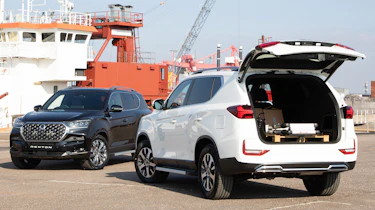 KGM Rexton Commercial van - range boot open