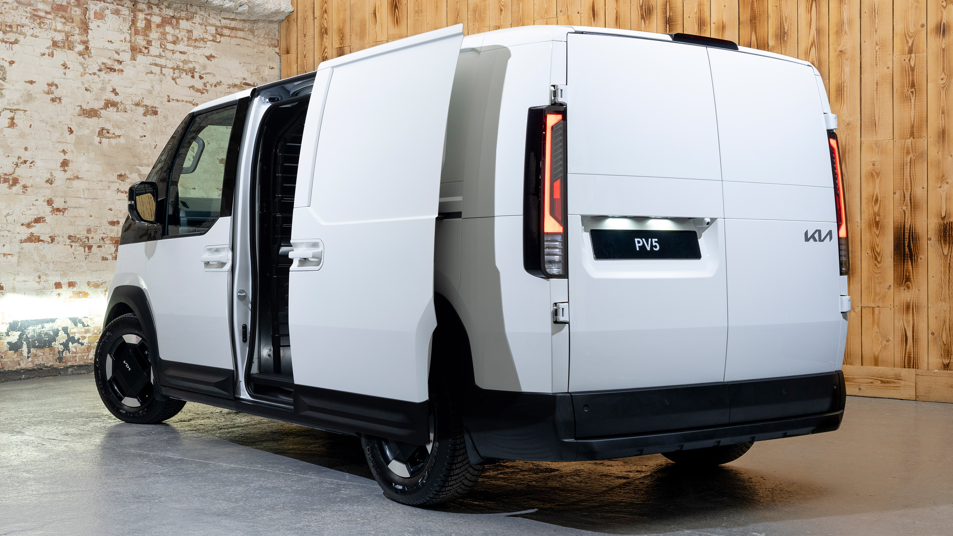 Kia PV5 Cargo - rear door open