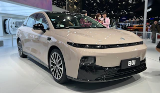 Leapmotor B01 at the 2025 Shanghai motor show - front static