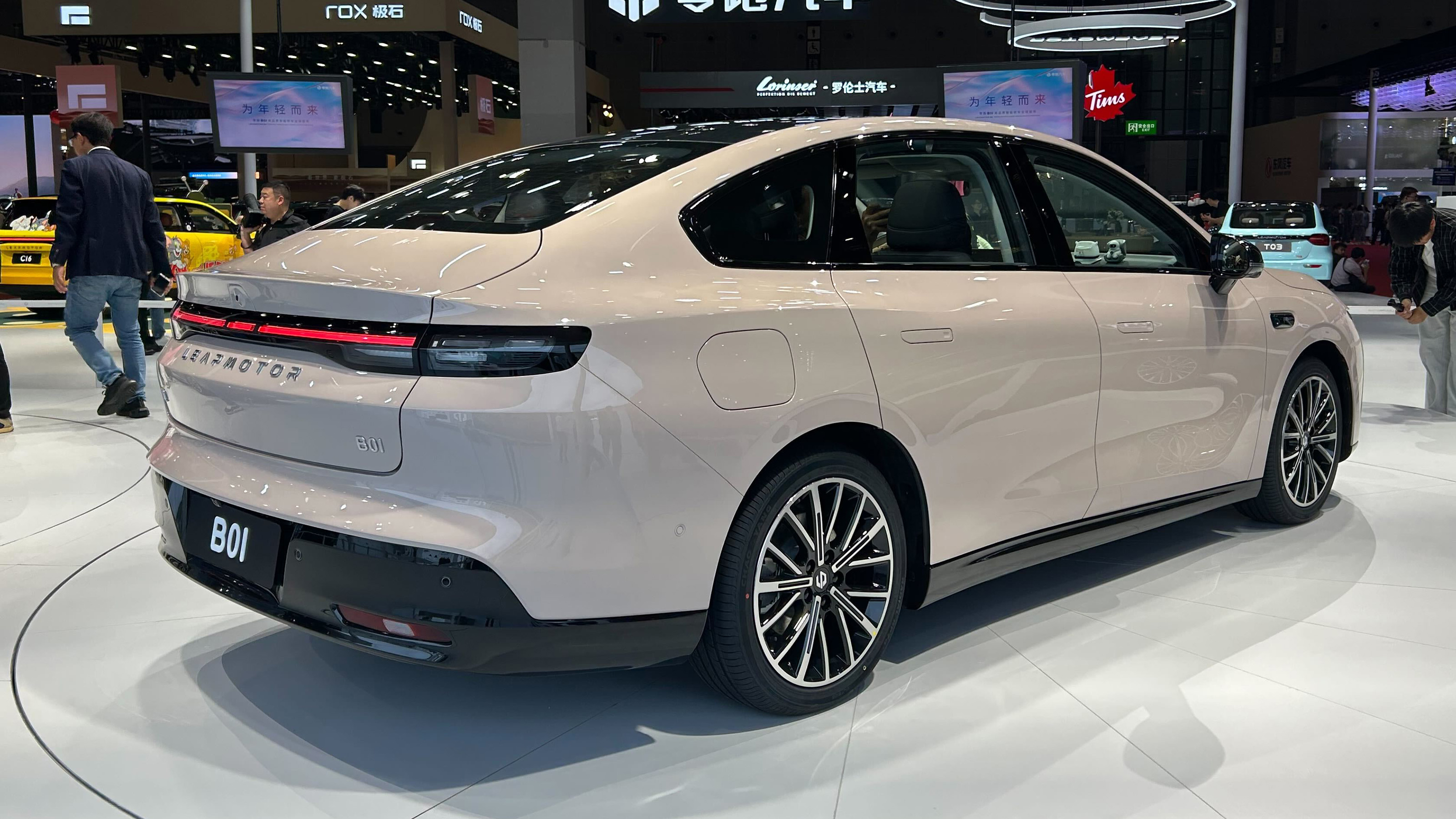 Leapmotor B01 at the 2025 Shanghai motor show - rear static 