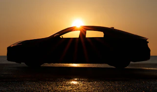 Lexus ES saloon teased - side profile