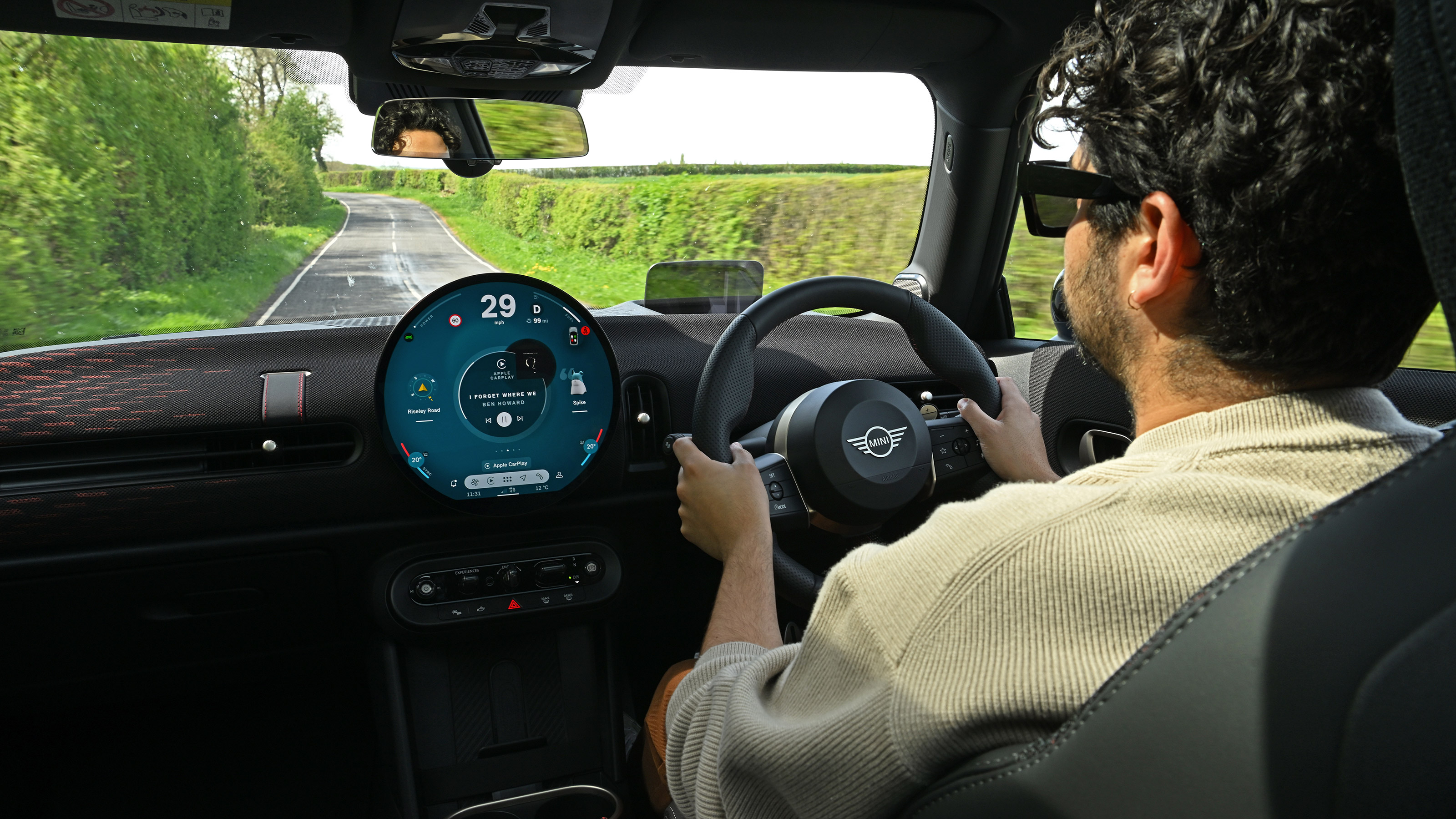 Jordan Katsianis driving the MINI John Cooper Works