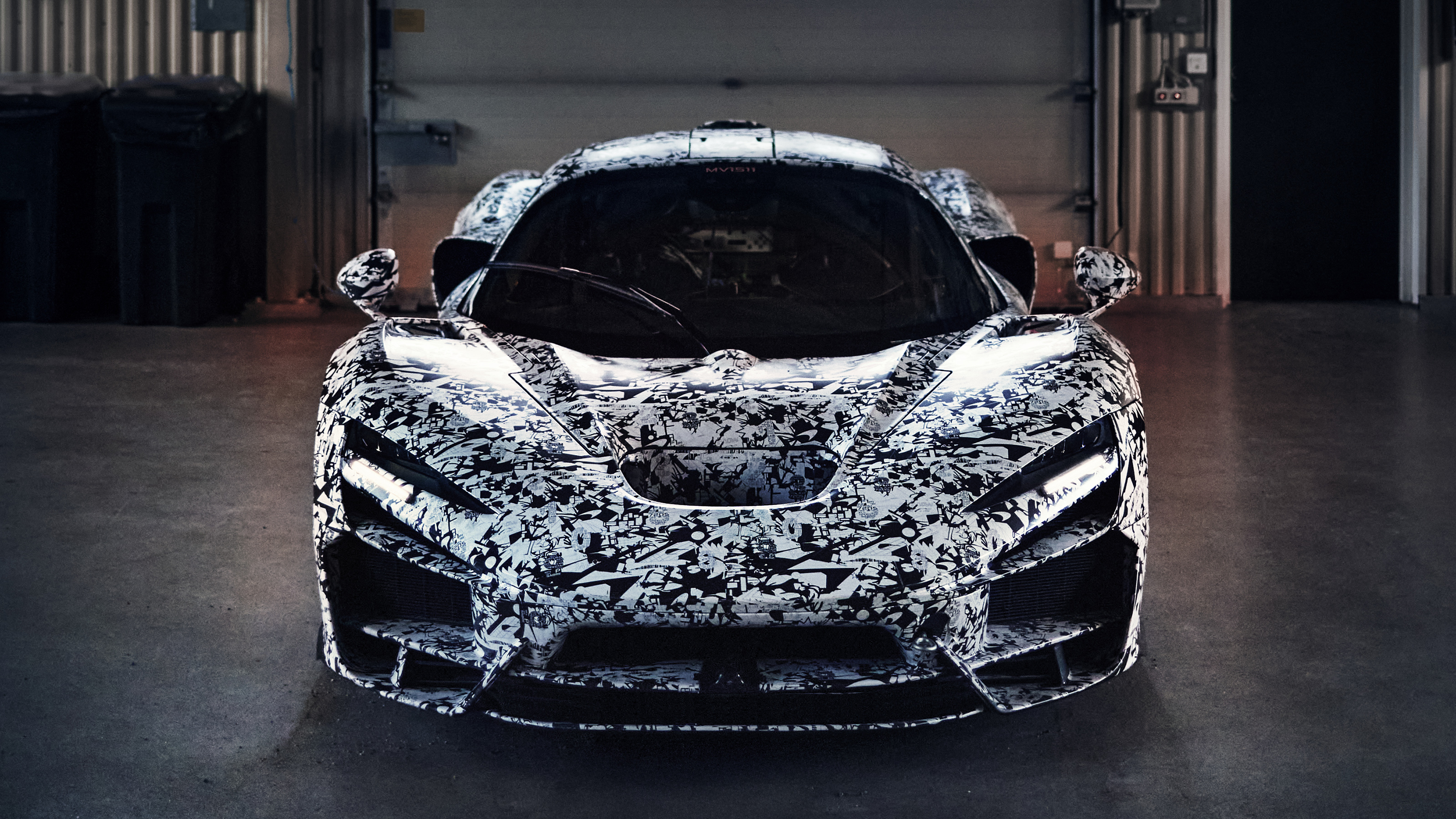 McLaren W1 winter testing - front static shot 