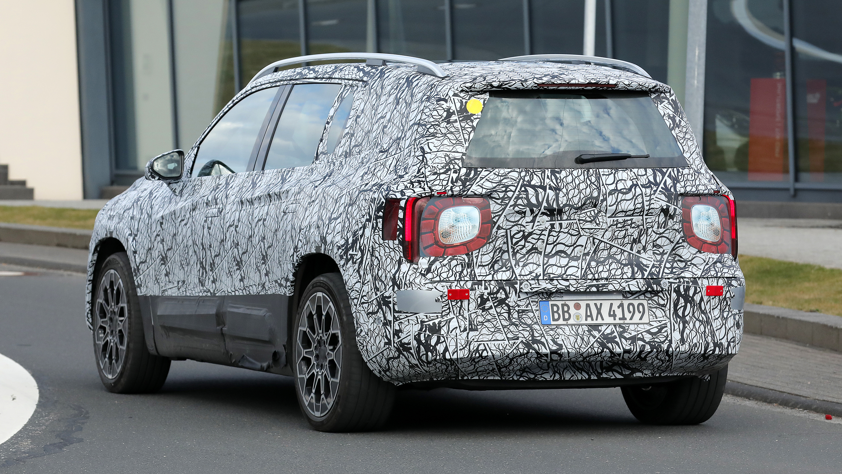 Mercedes GLB (camouflaged) - rear