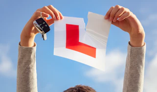 New driver tearing up an L-plate