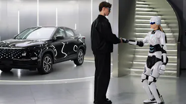 Mornine the car sales robot, developed by Chery International