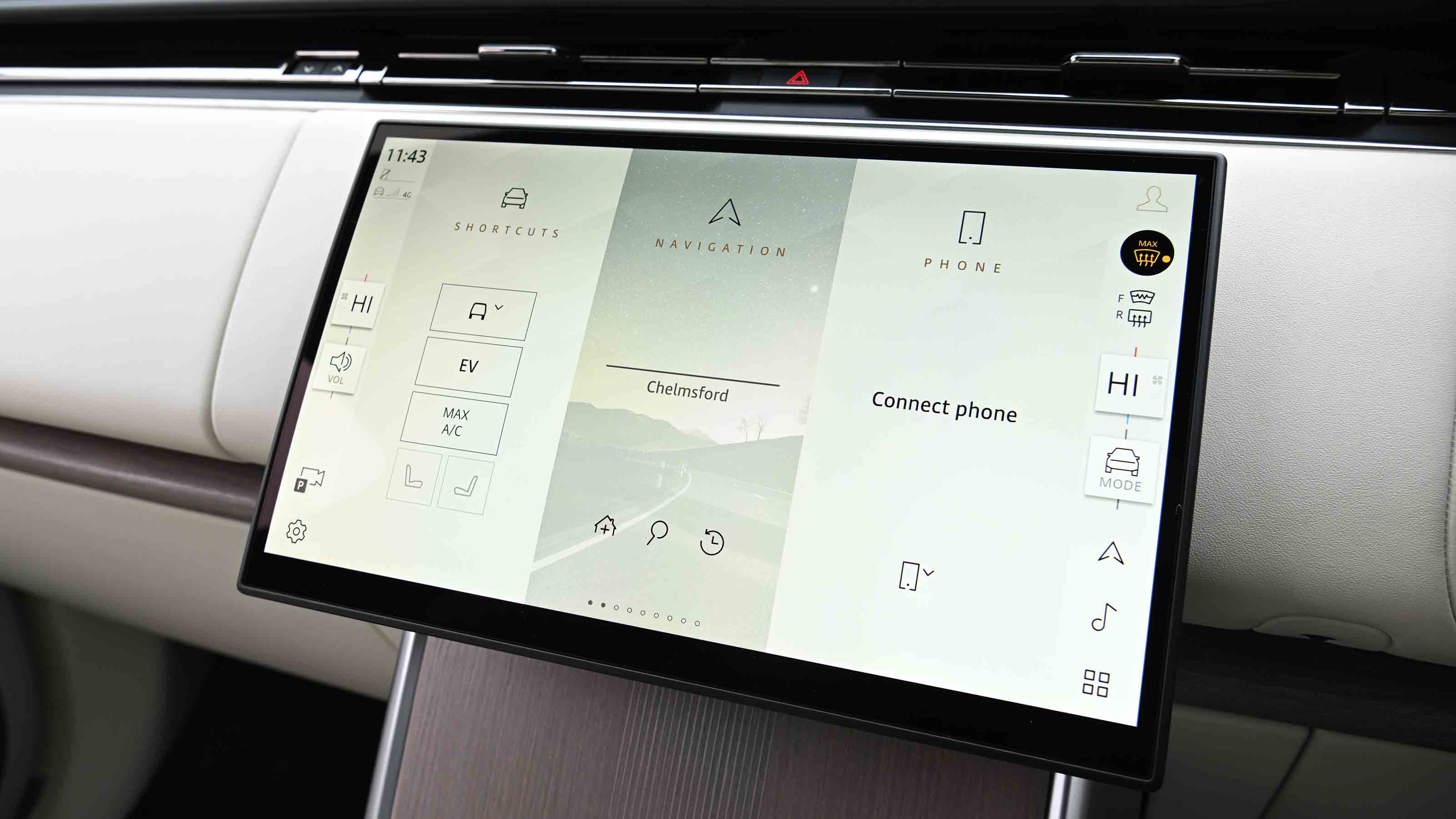 Range Rover - infotainment